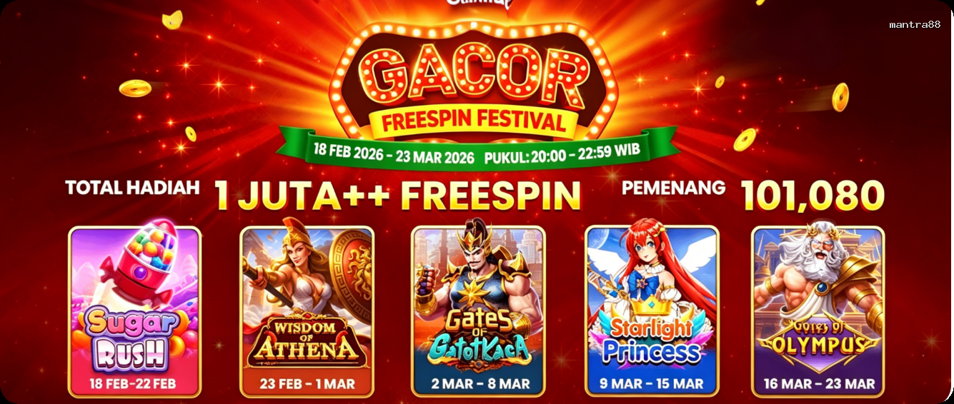 Login mantra88 Sekarang Bonus Melimpah